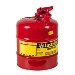 Justrite 5 Gallon Steel Safety Can for Flammables Type 1 Flame Arrester Red UAE