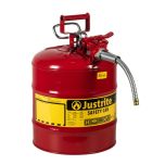 Justrite 5 Gallon 5/8" Metal Hose Steel Safety Can for Flammables Type 2 UAE