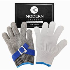 Thin Steel Mesh Gloves with inner liner glove
