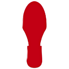 Sign Step Red PF 3.5x9.5 RED RIGID STEP 35 PACK | Safety Signage Tapes & Ribbons | UAE
