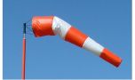 AWCS18-96O/W Orange And White Windsock 18" X 96" UAE KSA