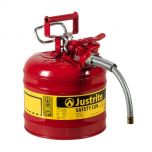 Justrite 2 Gallon 5/8" Metal Hose, Steel Safety Can for Flammables Type 2 UAE