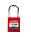 Red LOTO Padlock 38mm Steel Shackle UAE KSA