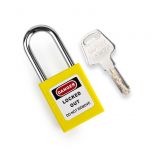 Yellow LOTO Padlock 38mm Steel Shackle UAE KSA